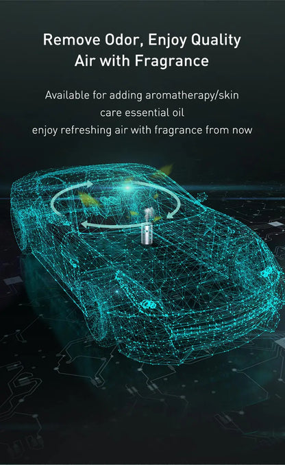 Baseus Car Aroma Diffuser with LED Light & Air Purifier