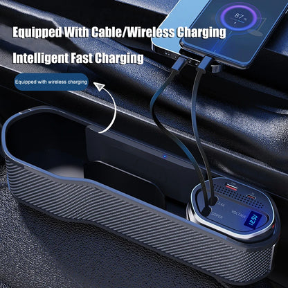 Car Seat Gap Organizer with Wireless Charging