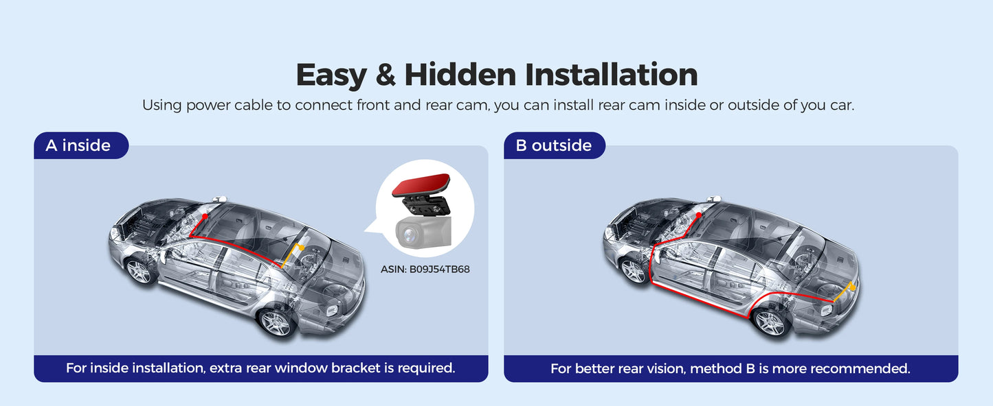 AZDOME M550 Max 4K Triple Camera Dash Cam