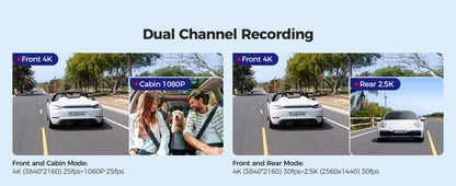 AZDOME M550 Max 4K Triple Camera Dash Cam