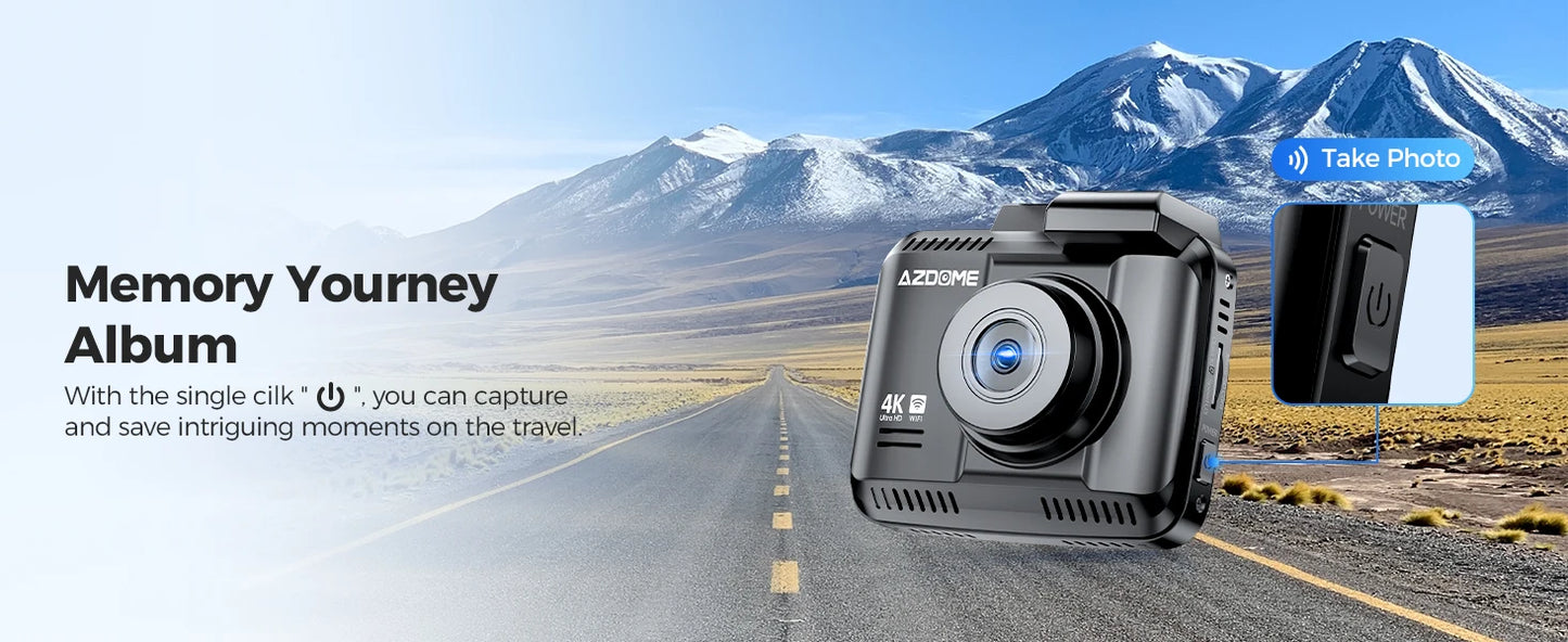 AZDOME GS63H 4K Dash Cam with GPS & WiFi