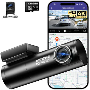 AZDOME M300S 4K Dual Camera Dash Cam with ADAS