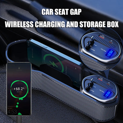 Car Seat Gap Organizer with Wireless Charging