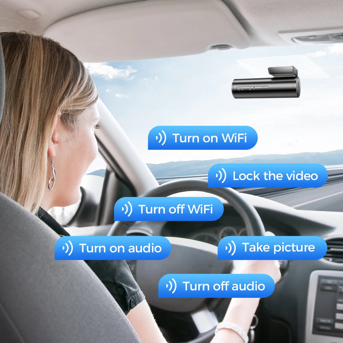 AZDOME M300S 4K Dual Camera Dash Cam with ADAS