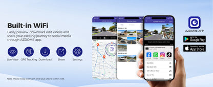 AZDOME M550 Max 4K Triple Camera Dash Cam