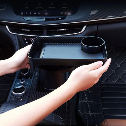 SEAMETAL Premium Car Cup Holder Expander with Food Tray