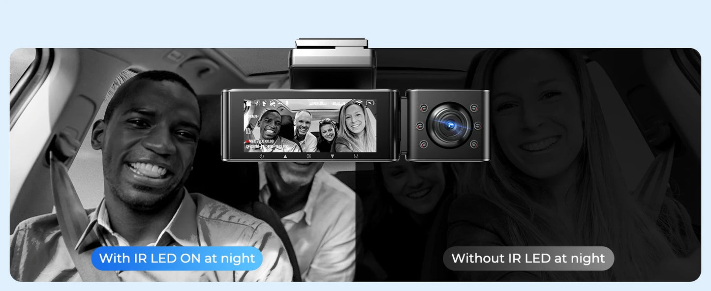 AZDOME M550 Pro 4K Dash Cam with 5.8GHz WiFi