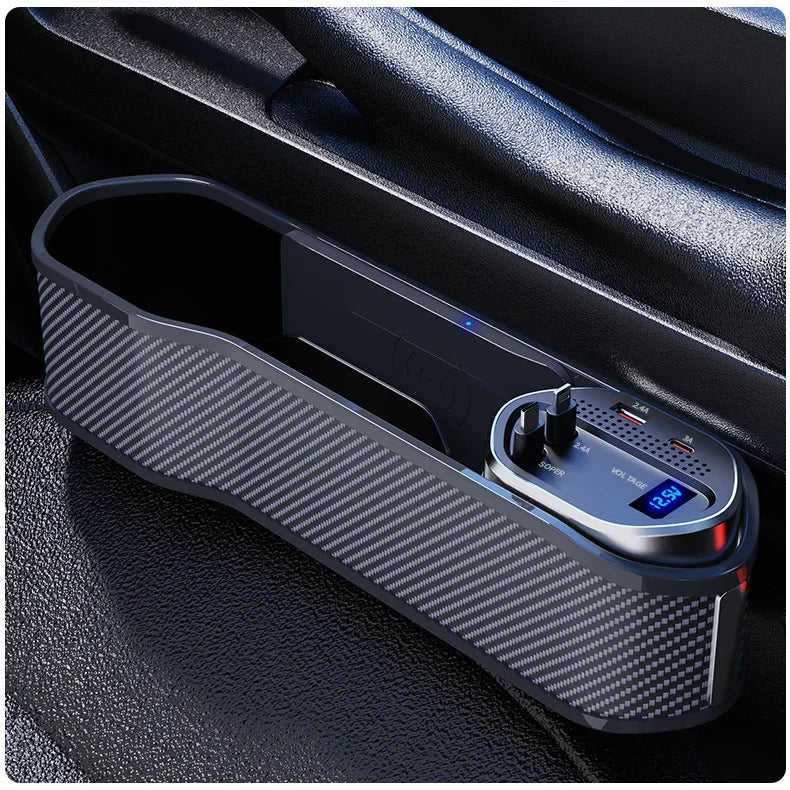Car Seat Gap Organizer with Wireless Charging