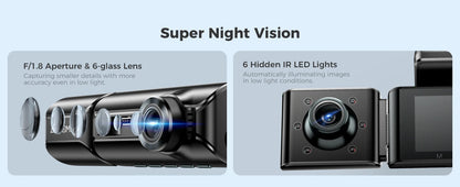 AZDOME M550 Pro 4K Dash Cam with 5.8GHz WiFi