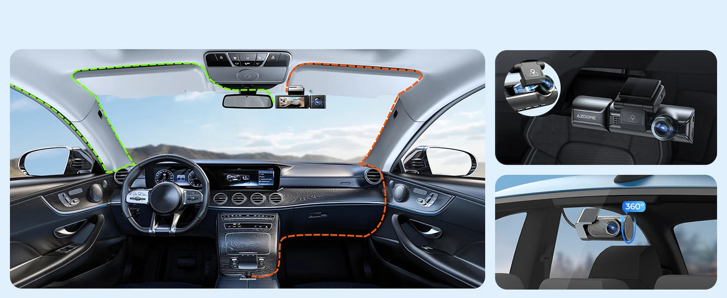 AZDOME M550 Pro 4K Dash Cam with 5.8GHz WiFi