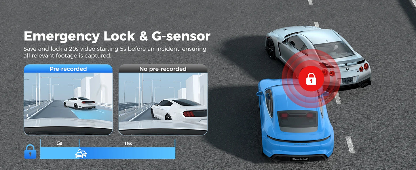 AZDOME M550 Pro 4K Dash Cam with 5.8GHz WiFi