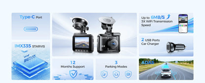 AZDOME GS63H 4K Dash Cam with GPS & WiFi