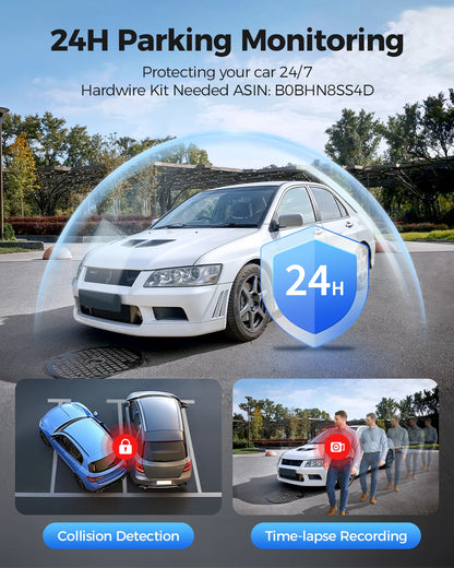 AZDOME M300S 4K Dual Camera Dash Cam with ADAS