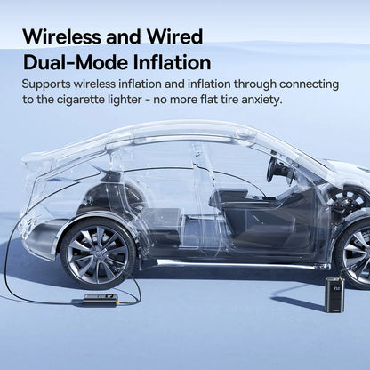 Baseus 2-in-1 Portable Tire Inflator with Flashlight