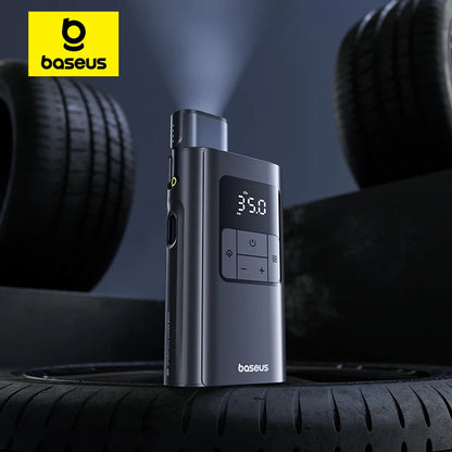 Baseus 2-in-1 Portable Tire Inflator with Flashlight