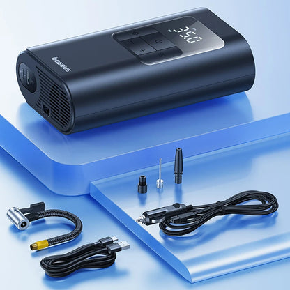 Baseus 2-in-1 Portable Tire Inflator with Flashlight