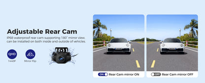 AZDOME M550 Max 4K Triple Camera Dash Cam