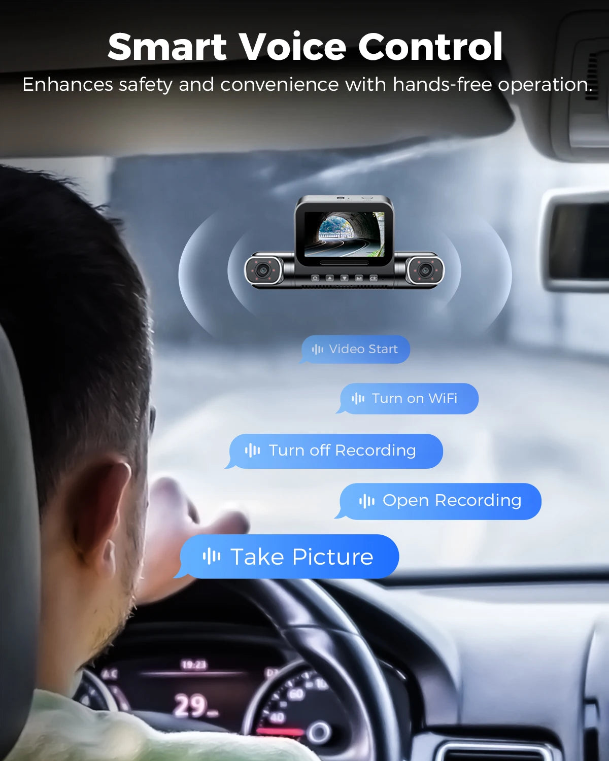 AZDOME M660 4-Channel Dash Cam with 128GB Storage