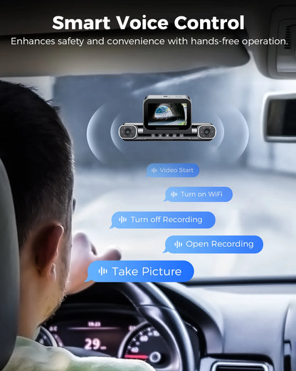 AZDOME M660 4-Channel Dash Cam with 128GB Storage