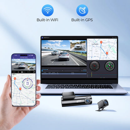 AZDOME M300S 4K Dual Camera Dash Cam with ADAS