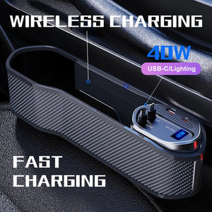 Car Seat Gap Organizer with Wireless Charging