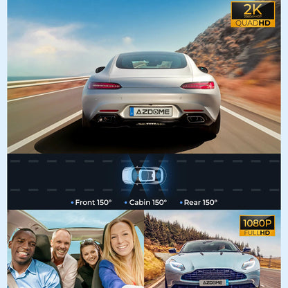 AZDOME M550 Pro 4K Dash Cam with 5.8GHz WiFi